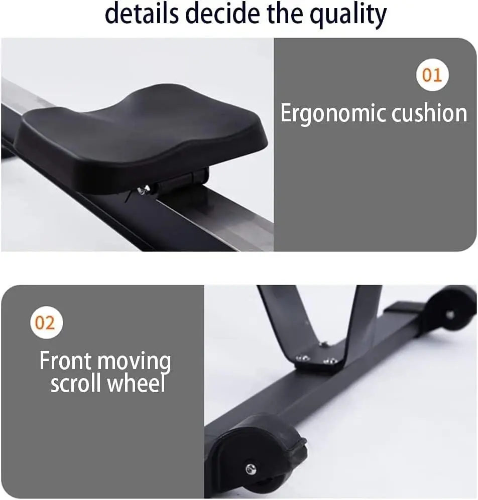 

Home Foldable Air Rowing Machine - 10-Level Adjustable Resistance Rower for Aerobic Exercise Training