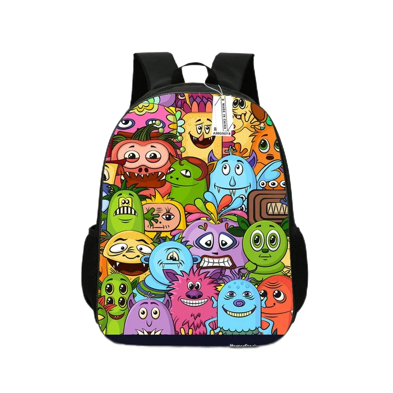 Mochila De Concerto De Monstro Para Crianças, Jardim De Infância Dos Desenhos Animados, Bolsa De Ombro De Meninos E Meninas, Bolsa De Livro, Presente