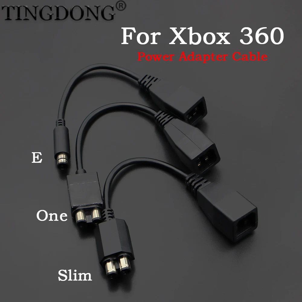 Adaptador de Corriente para Xbox 360 a Xbox 360 Slim/Xbox One/XBOX360 E, Cable de Alimentación, Cable de Transferencia, Cable Convertidor