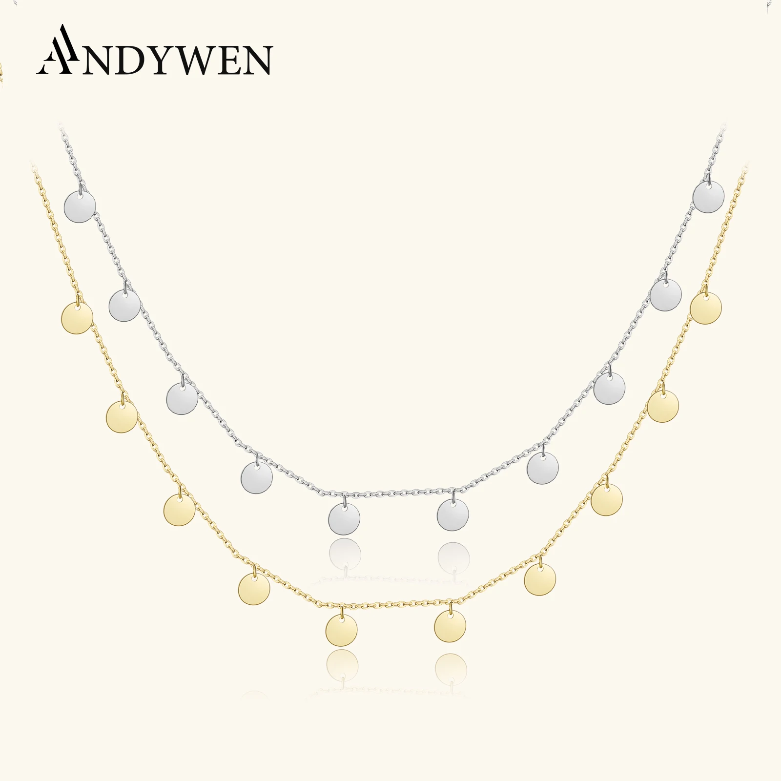 

ANDYWEN 100% 925 Sterling Silver Gold Chili Pendant Charm Chain Choker Necklace New 2021 Rock Punk Luxury Fashion Jewelry