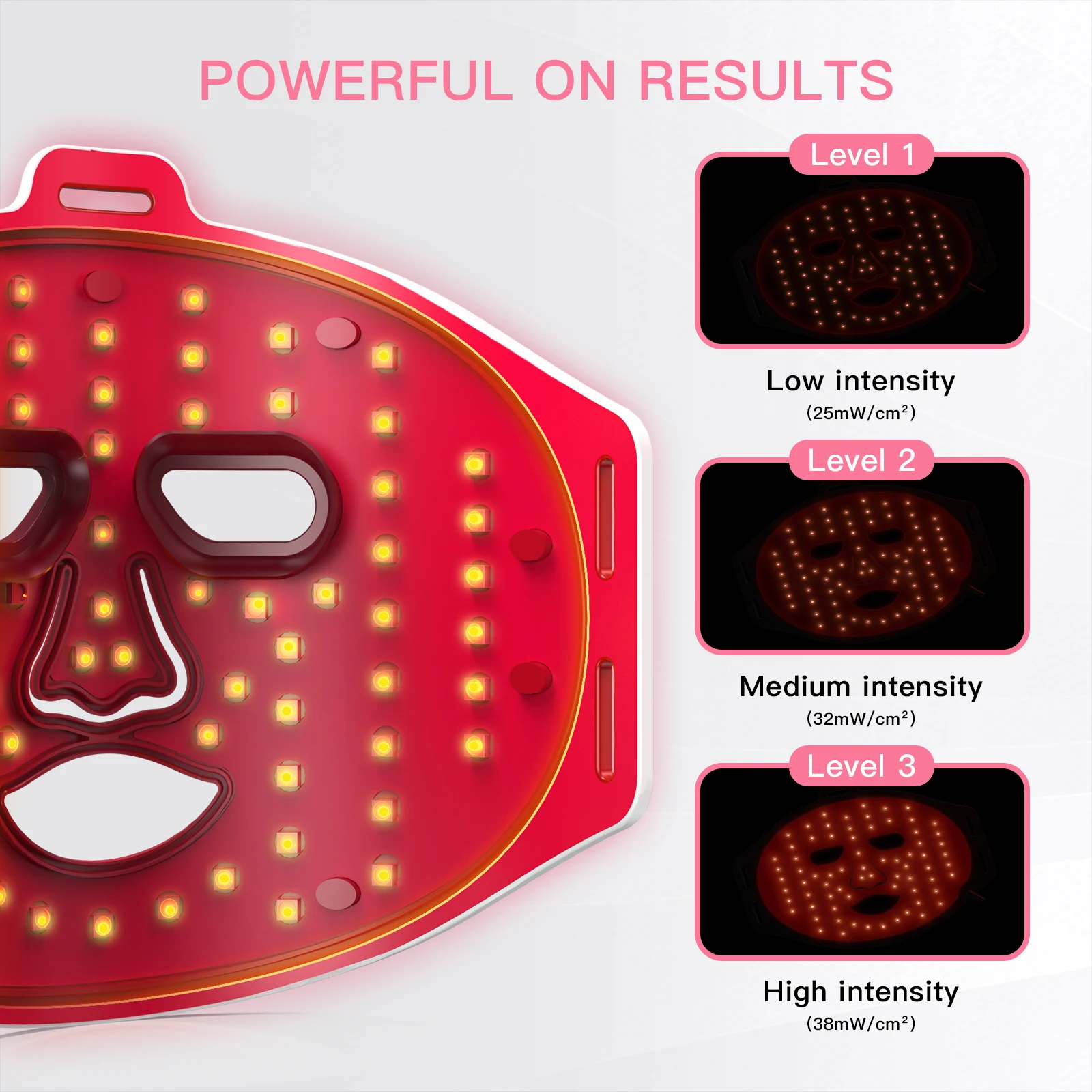 Near Inf-rared Light 4 Colors Led Face Mask 630nm 850nm Led Facial Bea-uty Mask