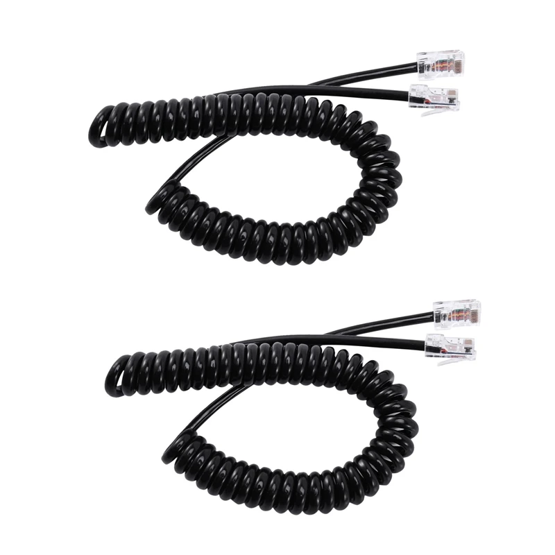 2X 8Pin Microphone Cable Cord For Icom Mobile Radio Speaker Mic HM-98 HM-133 HM-133V HM-133S DTMF