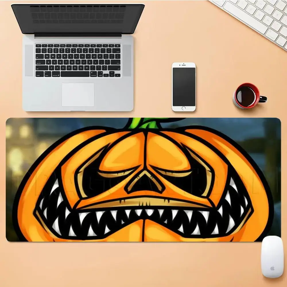 

Halloween pumpkin Mouse Pad Desk Mouse Pad Cute HD Desk Pad Extended Gaming Keyboard Mats Large XXL Gamer Mousepad 90x40