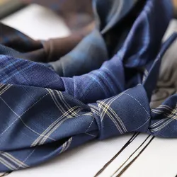 Classic Brown Navy Striped Solid Retra Necktie 6cm Slim Fashion Skinny Tie Men Tuxedo Suit Party Casual Accessory Cravat Gift