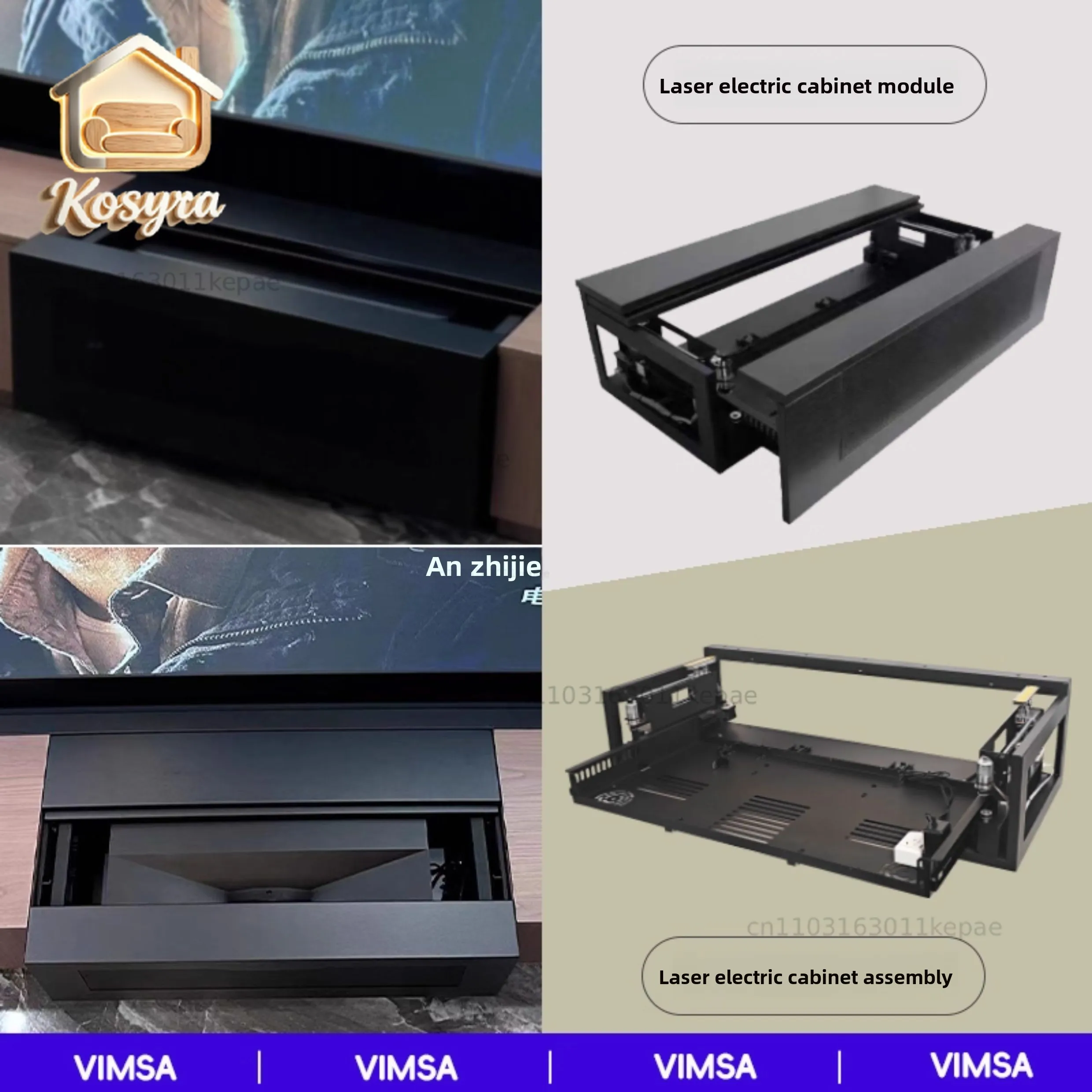VIMSA Laser TV Smart Telescopic Cabinet Electric Core Module Electric Telescopic PTZ Cabinet Hidden PTZ