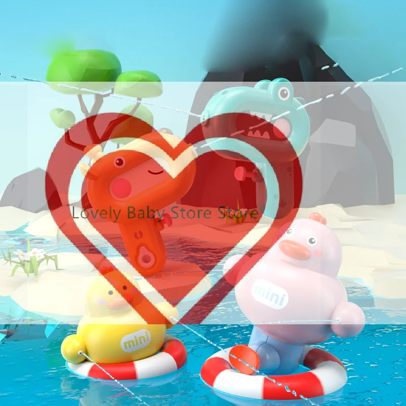 

【BS】1 шт. Детский водный пистолет в виде утки/динозавра/жирафа, мультяшный, маленькая игрушка для распыления воды, уличные игрушки, игра с водой в ванной