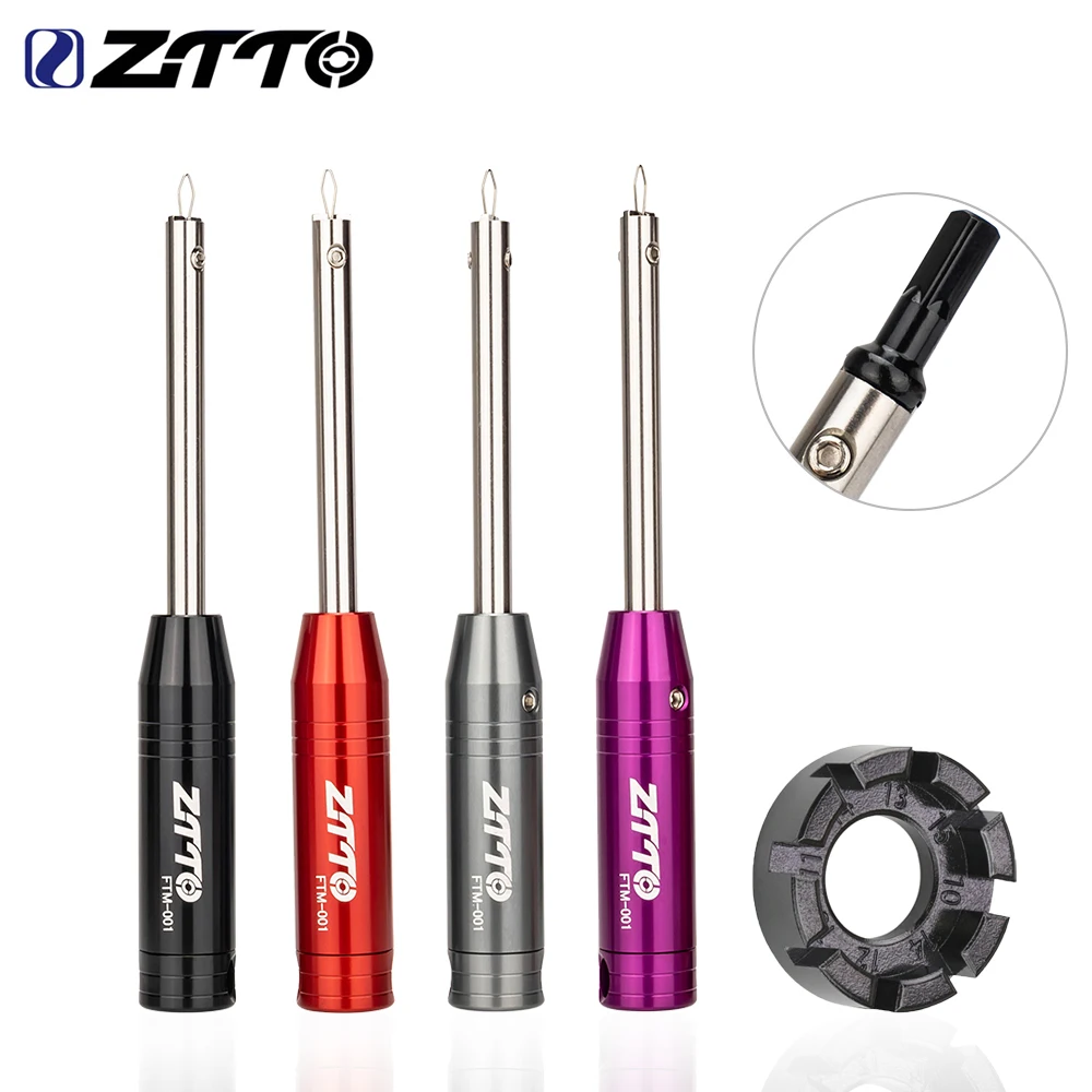 ZTTO Bicycle Spoke Nipple Driver Tool MTB Road Bike Spoke Nipple Removal Installation Wrench Spoke Nipple Insertion Tool Spanner