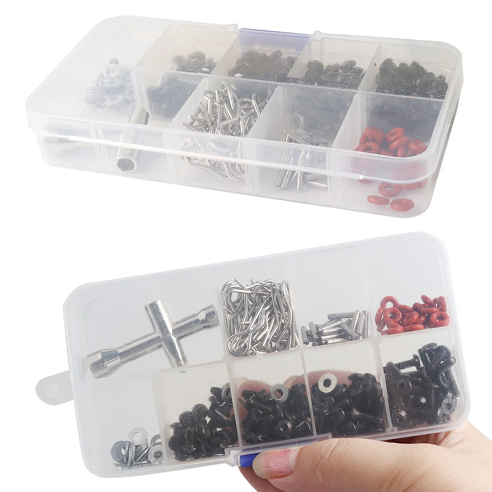 

270Pcs Rc Car Screw Kit Stainless Steel Anti-Rust Strong Stable Uniform D3 D4 Accessories Storage Box