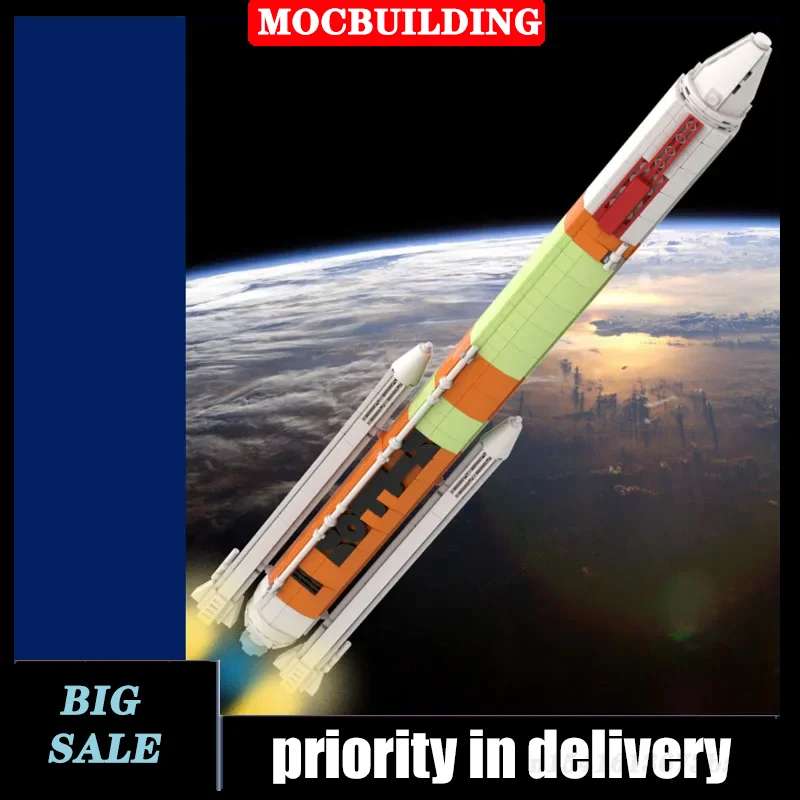 Space Launch Pad Model Building Block MOC Assembled DIY Toy Rocket Device Children's Gift