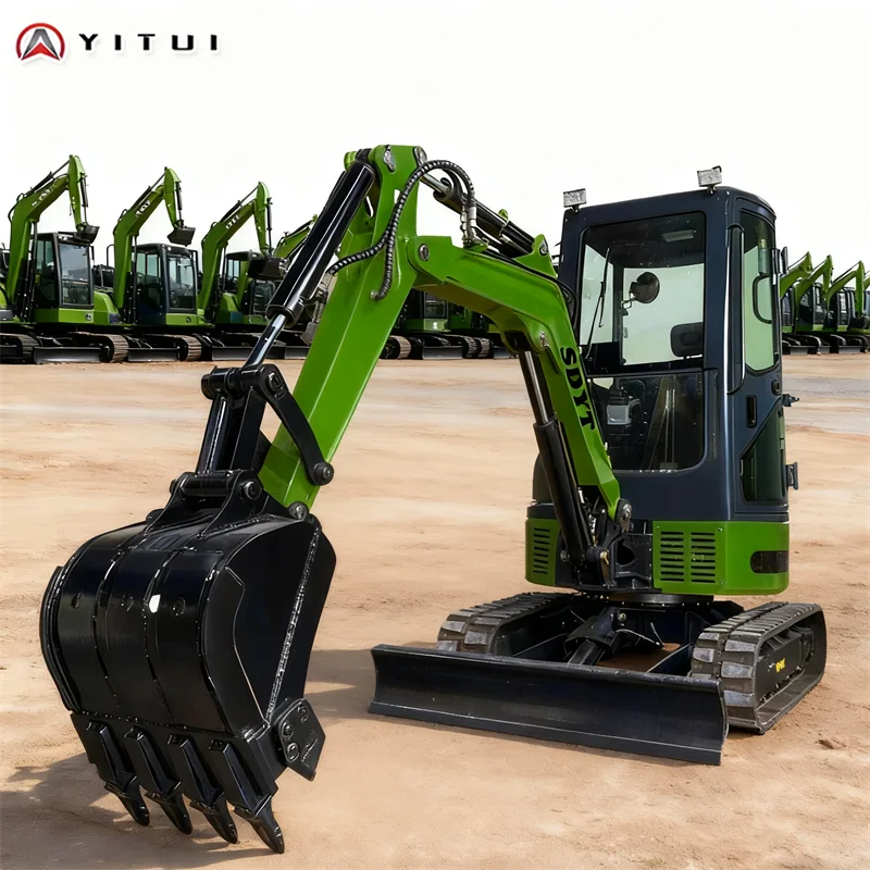 

A Variety Of Auxiliary Tools Can Be Replaced 1.2 Tons 1.5 Tons 2 Tons Small Excavators Support Customized Cab Small Excavators