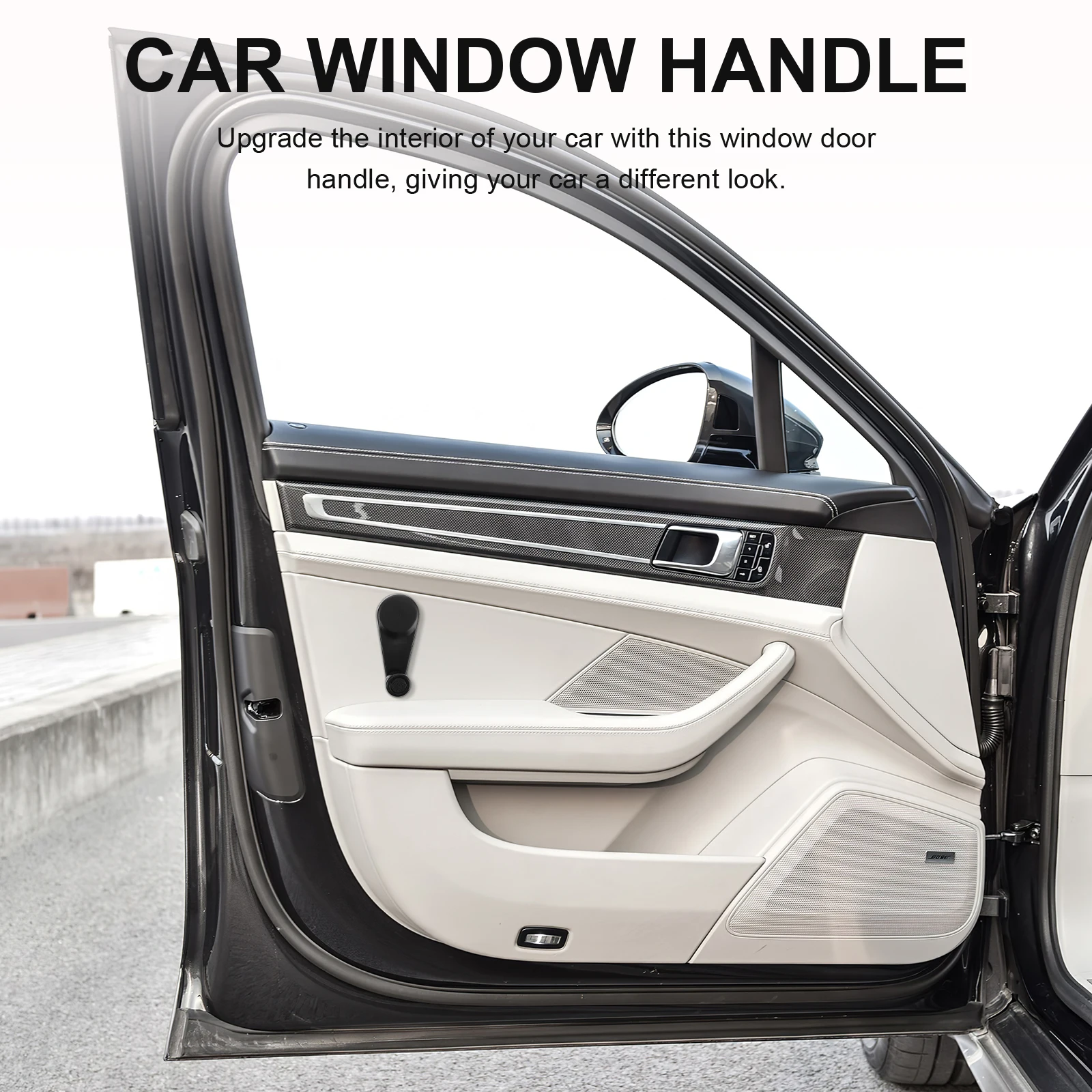 

2pcs Car Window Crank Handle Universal Manual Glass Raiser Smooth Operation Easy Installation Compatible Classic Vehicles Door