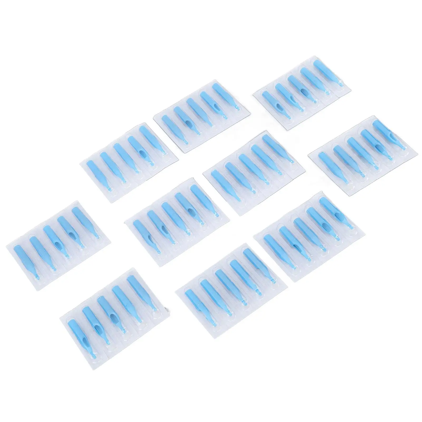 50pcs Ink Jet Proof Plastic for tattoo Needle Tips for Professionals - Essential Supplies for tattoo Shops