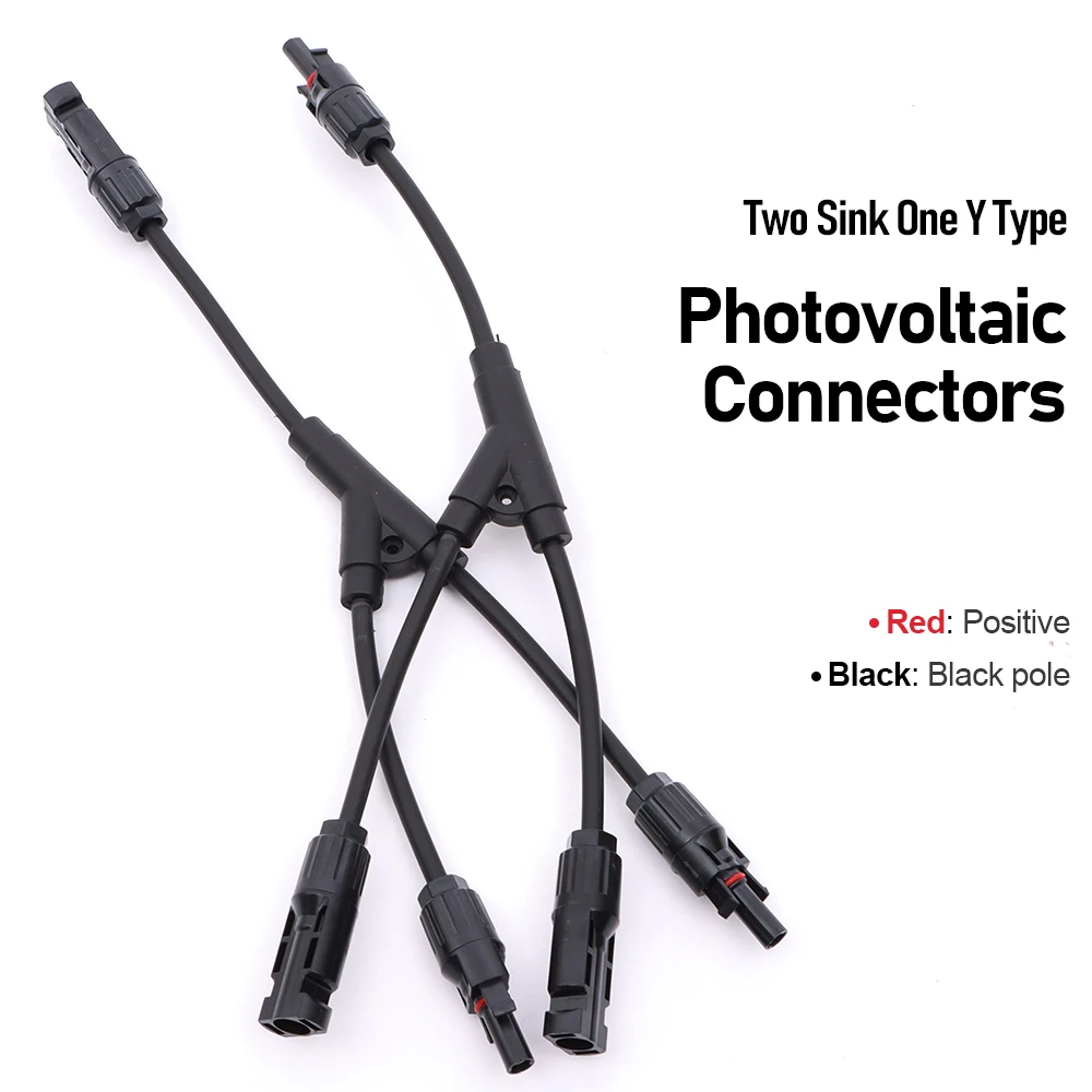 1500V Y Branch Photovoltaic Connector Is Used For Wiring Solar Street Lamps And Power Generation In Household Solar Power Plants