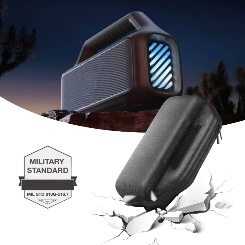 حقيبة حمل لمكبرات الصوت الصلبة من مادة إي في إيه للسفر في الهواء الطلق لمكبرات الصوت المتوافقة مع تقنية البلوتوث من بوم 2