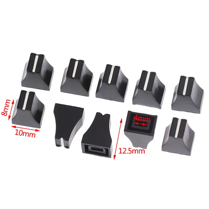 10 pieces 10×8×12.5mm mixer press button cap DJ disc player switch cap Mixer press button cap console cap