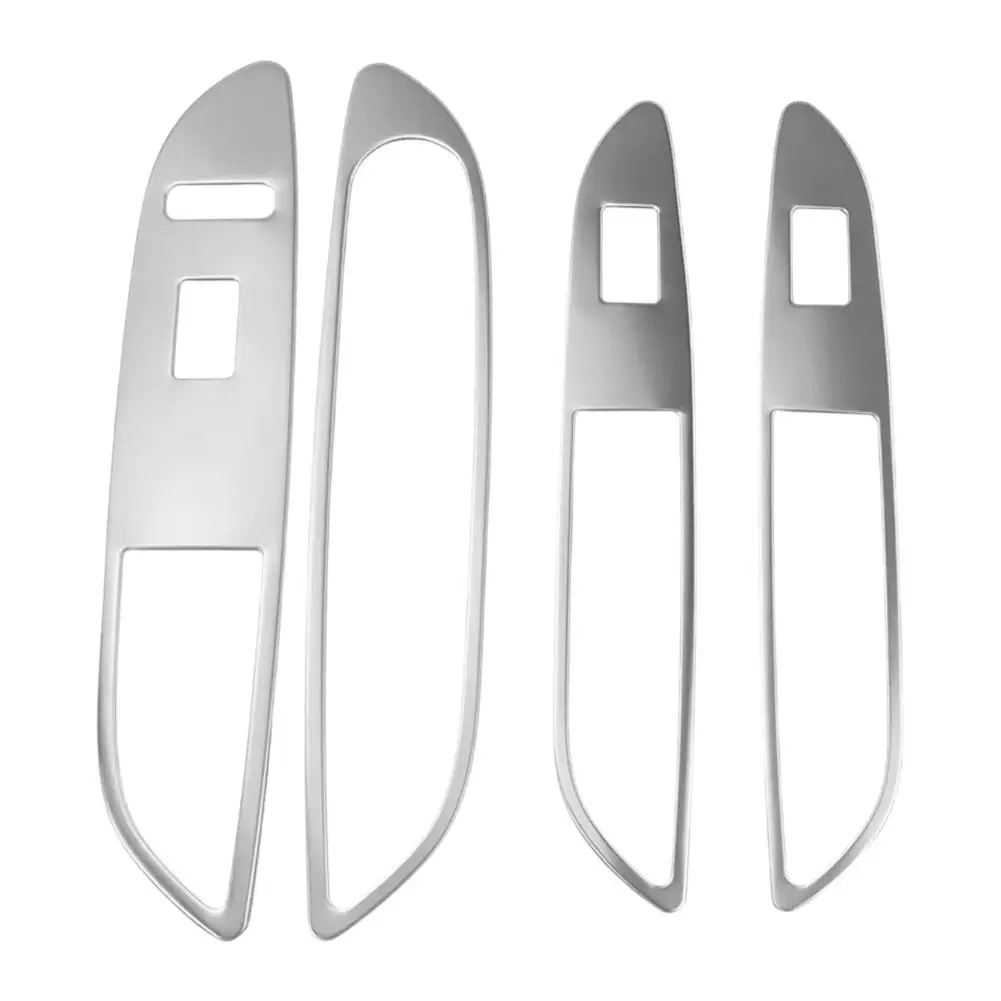 

4 Pack Car Window Lift Switch Control Panel Covers for Opel For Mokka 2013 2016 Stylish and Stainless Steel Design