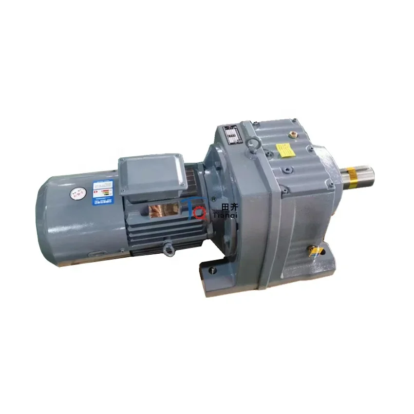 

TIANQI R series High speed 80rpm 20HP Helical Gear Reduction Motor Speed Reducer