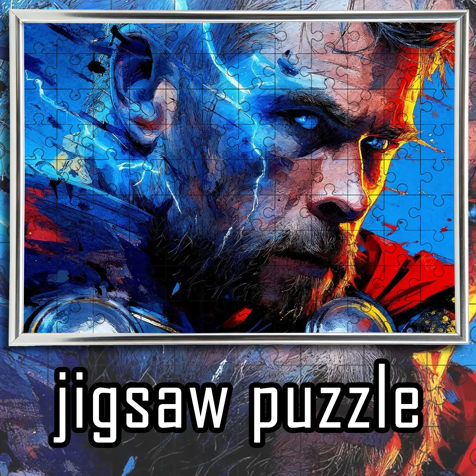 

Marvel Thor theme jigsaw 108/200/300/500/1000pcs wooden floor game puzzle,cool home decoration,gift