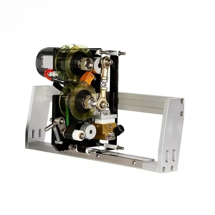 NY-802 Electric Automatic Coding Machine Expiry Date Coder Ribbon Printer For Food Packaging Batch Number Stamping