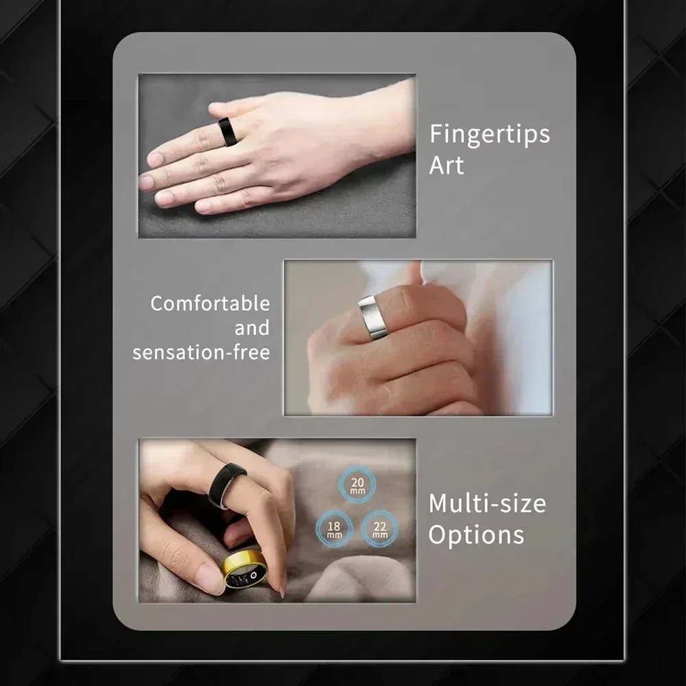 2025 nuevo anillo inteligente hombres mujeres anillos nueva salud ritmo cardíaco oxígeno en sangre Monitor de sueño deportes Control inteligente foto para Android IOS