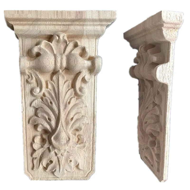 20cm Stigma Wall Pillar Fireplace Vintage Home Decor Maison Accessories Modern Wood Furniture Appliques Miniature Wood Veneer image 2