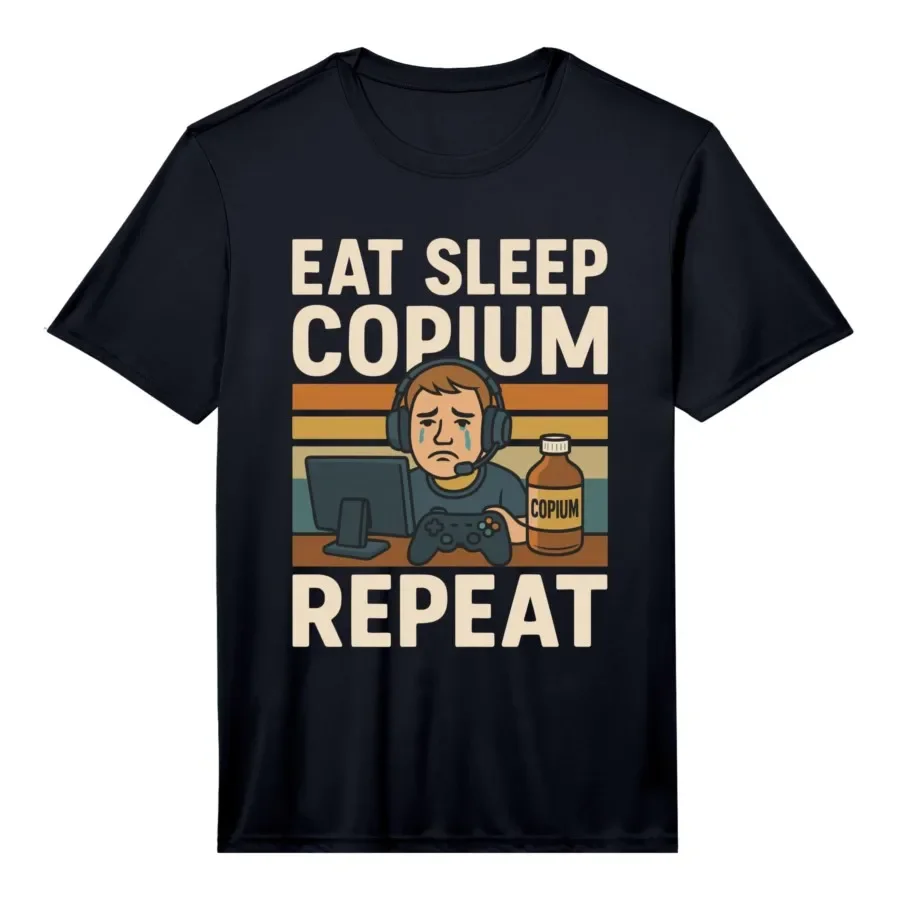 Funny Gamer Pun Online Game Streamer Retro Video Game Lovers T-shirt For Men Women 100% Cotton T Shirts Short Sleeve Tops 0501-3