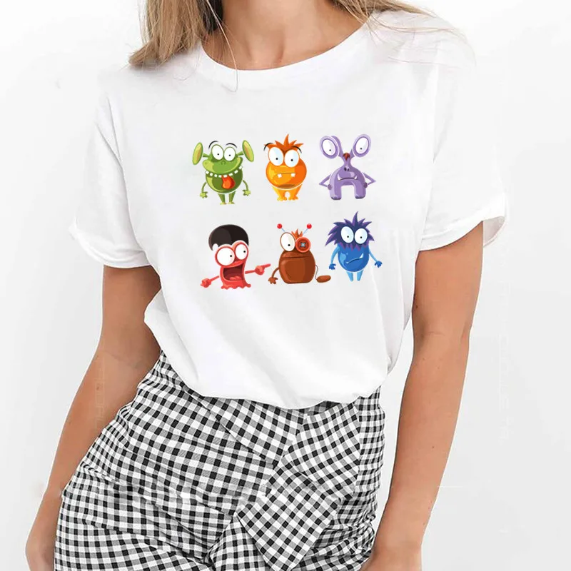 Cute Unicorn Rainbow T Shirt Lady Short Sleeve Printed Funny Animal Tee Female Summer Tops Women T-shirt Unicorn Clothing