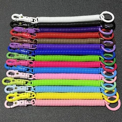 Plastic Spring Rope Keychain spring Keychain Retractable Spring Ornament Chain