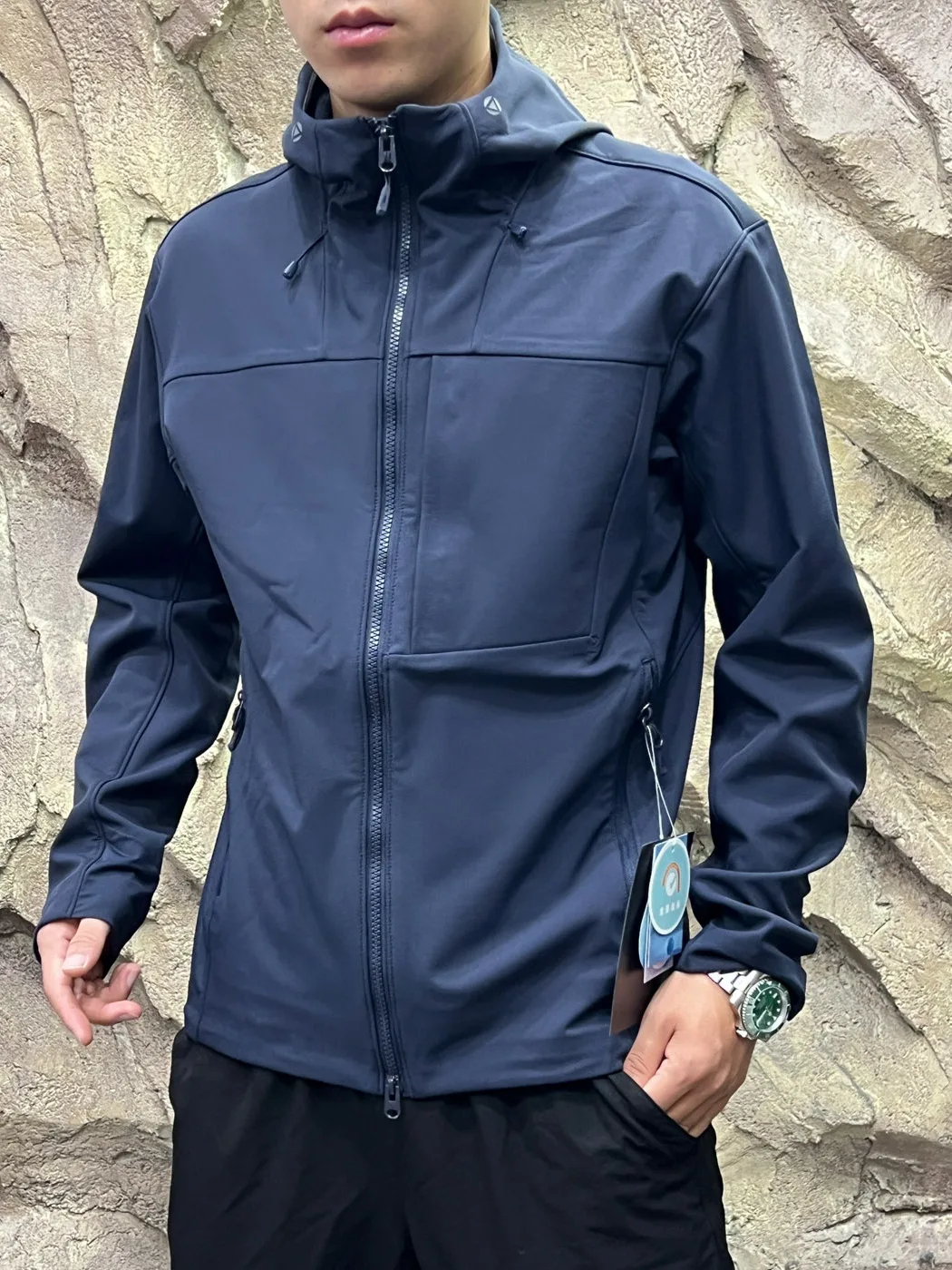 Outdoor Men's Fleece Lined Soft  Jacket Autumn Winter Warm Thermal Coat 3D Cutting Seamless Glue Technology Trendy Style