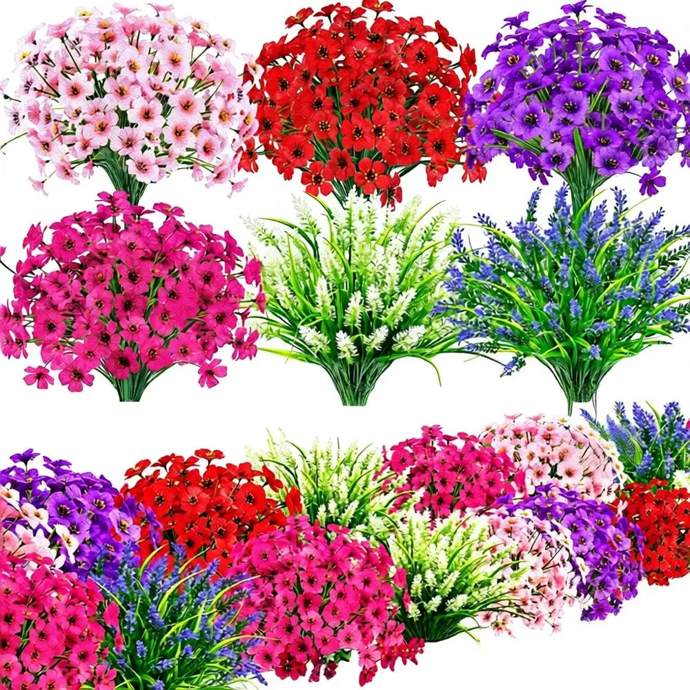 

UV-Resistant Artificial Flower Bundles for Outdoor Patio and Porch Decor