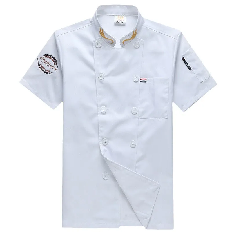 Uniforme de Chef de Catering para hombres, manga corta, verano y manga larga, primavera-otoño, Hotel/restaurante, ropa de trabajo de cocina