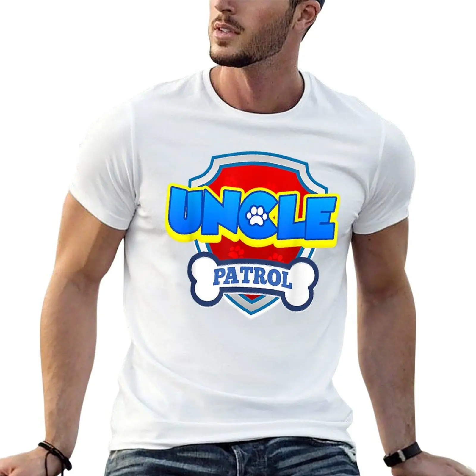 

Decisive Nimble In Helping Others Nice Uncle Patrol Dog Funny Gift Birthday Party Cute Fans T-Shirt