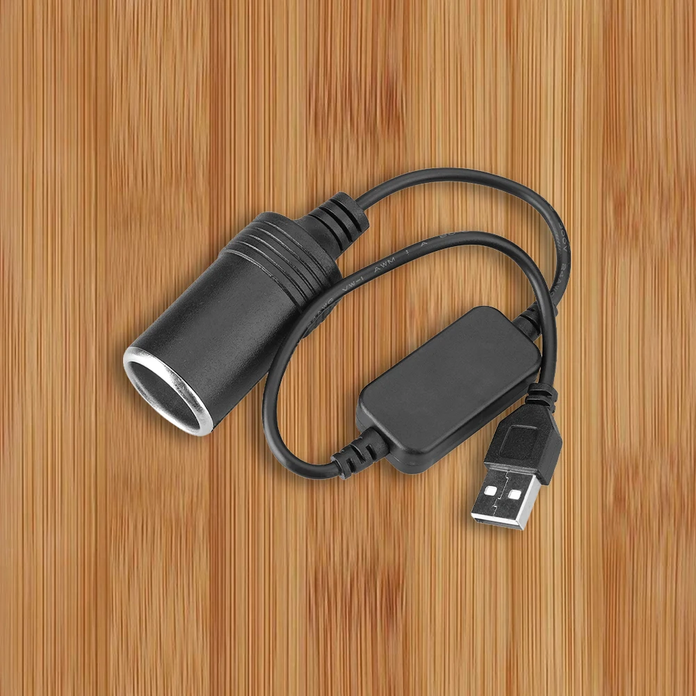 5 فولت USB إلى 12 فولت سيارة محول محول وحدة تحكم سلكية USB ذكر إلى أنثى السلكية تحكم موصل قابس محول إلكترونيات السيارات