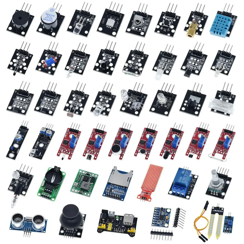 Для-arduino-45-видов-датчиков-цифровой-датчик-температуры-и-влажности-rgb-светодиодный-зуммер-почвы-звуковой-модуль-ультразвукового-датчика-uno-r3-mega2560