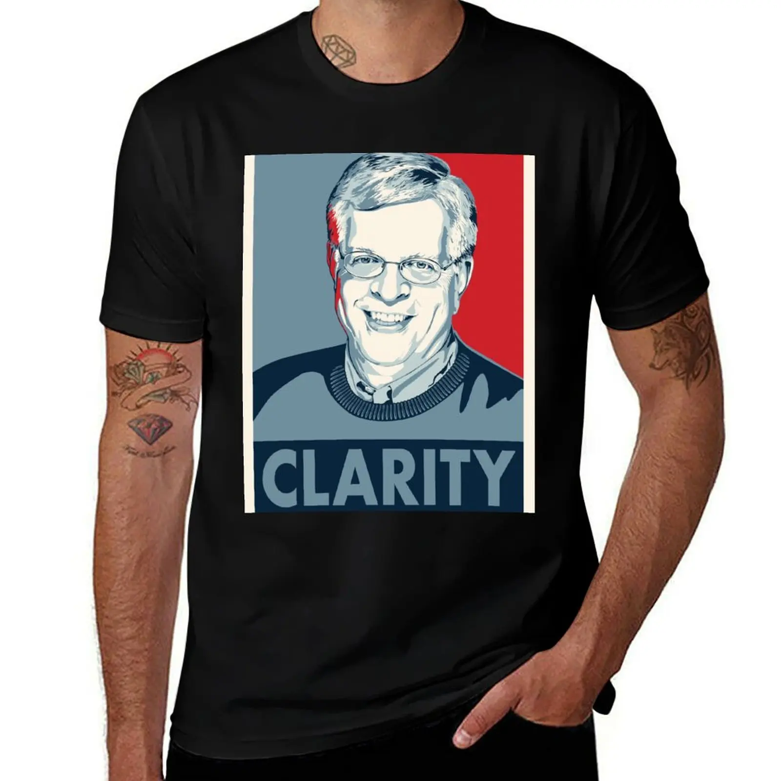 Футболка Dennis Prager Clarity с модным принтом и короткими рукавами