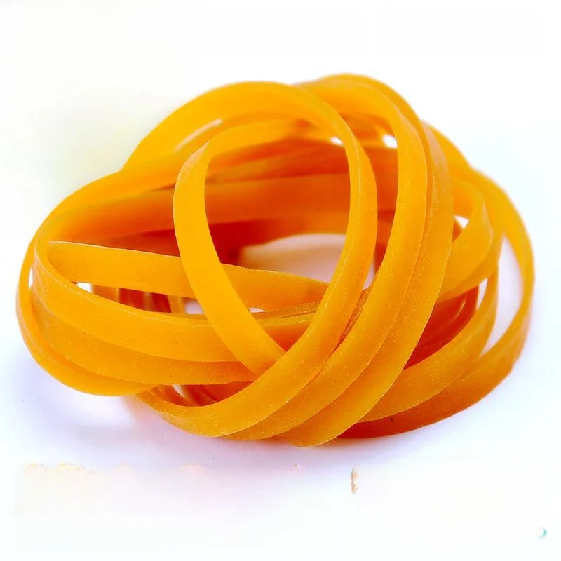 

Yellow Disposable Elastic Band High Elasticity Wide Binding Rubber Ring Household Organizing Tools Durable New Material Rubber
