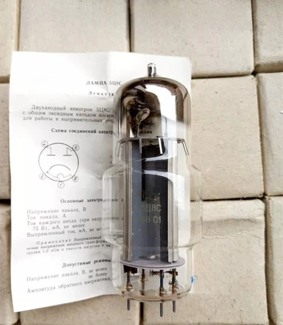 for Soviet 5U8C vacuum tube - upgraded to 5Z8P vacuum tube. New original box packaging, paired with the same batch.