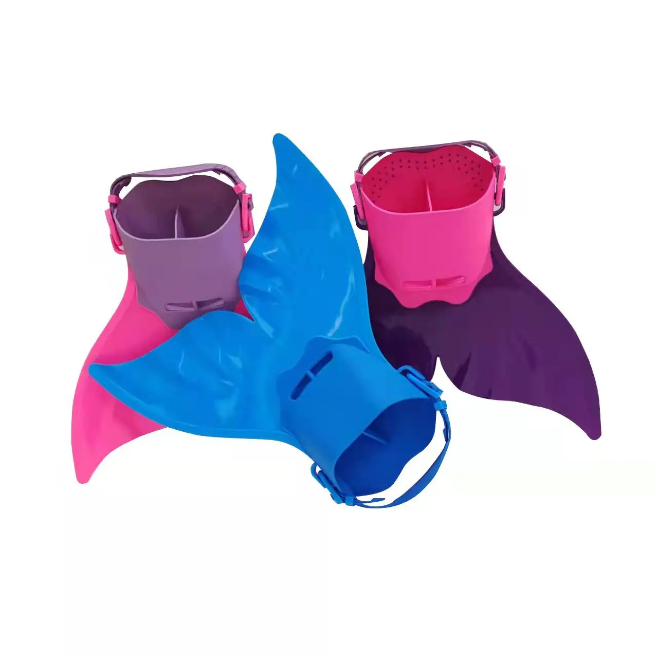 One Piece Childrens Flippers Swimming Flippers Mermaid Flippers Single Piece Whale Tail Flippers Swimming Training Body Strength