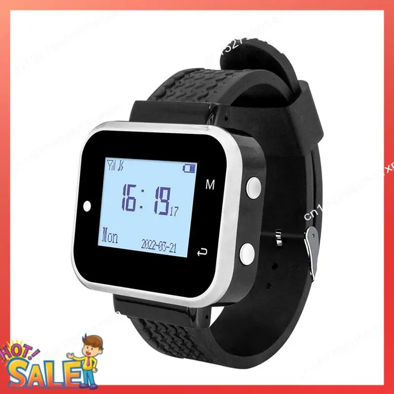 

Беспроводная система вызова ABCL, 5 настольных кнопок вызова, передатчики, 1 пейджер для часов, звонок для официанта в ресторане, зуммер