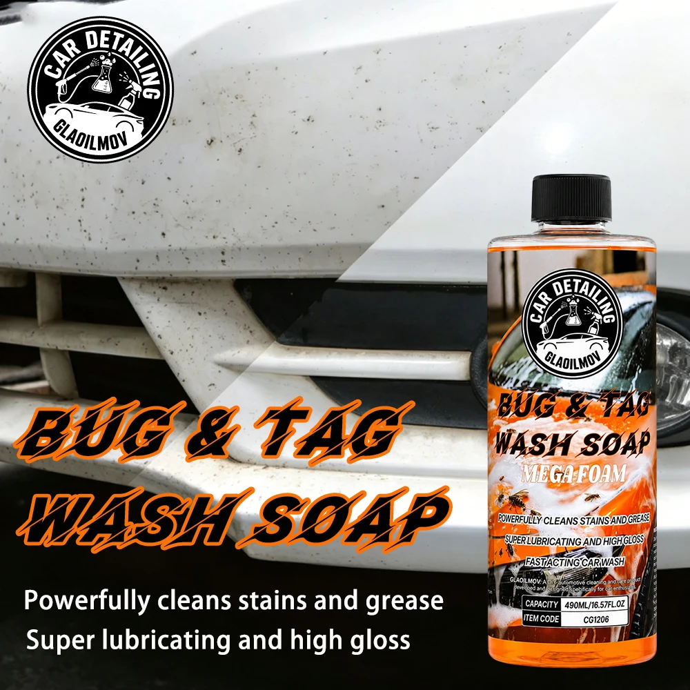 Car Bug Stains Remover Paint Spot Rapidly Loosen-up Clean Bug Stains Strong Adhesive Remove Car Coating Cleaner BUGSTAMOV CG1206