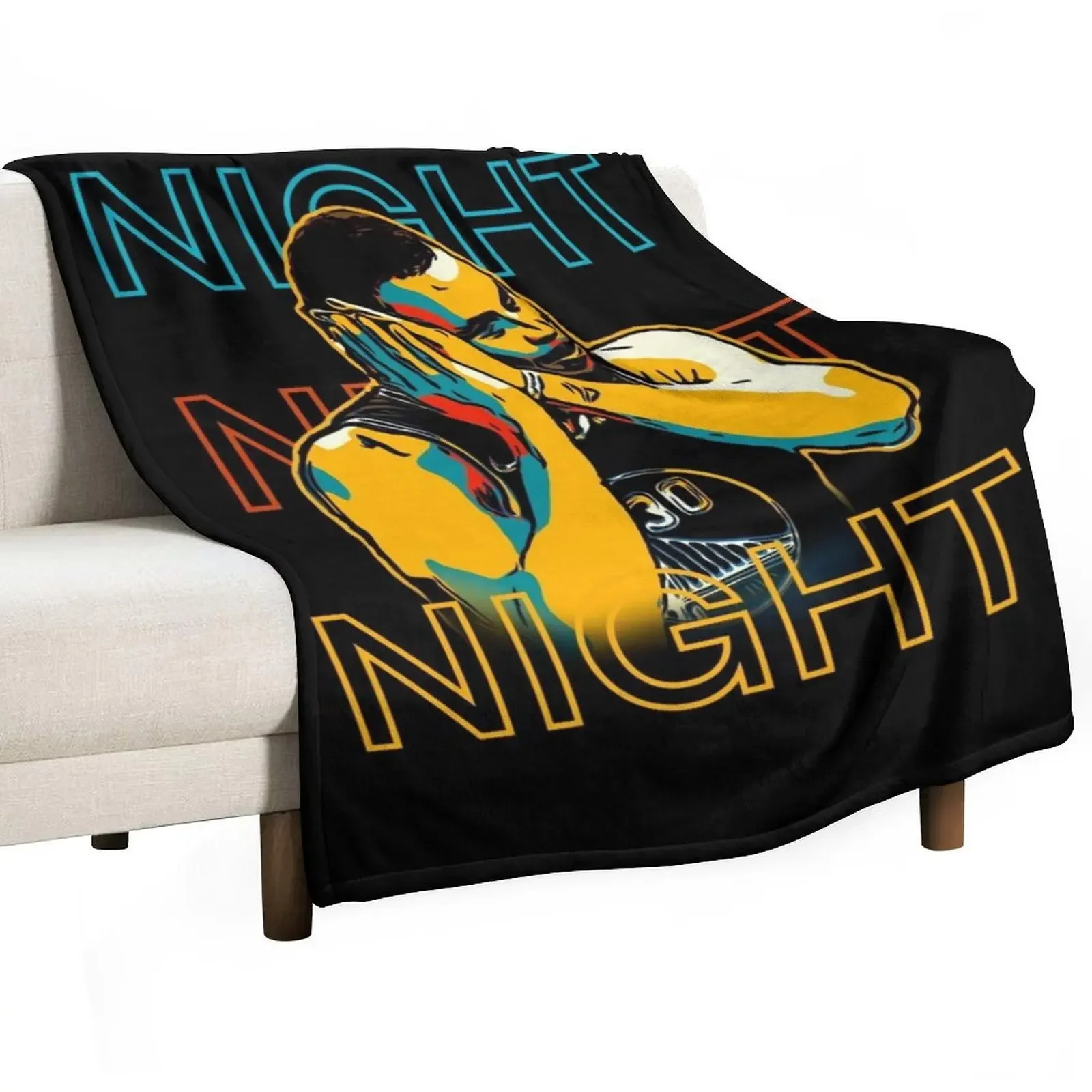 

night night Throw Blanket valentine gift ideas For Sofa Thin Large Retros Blankets