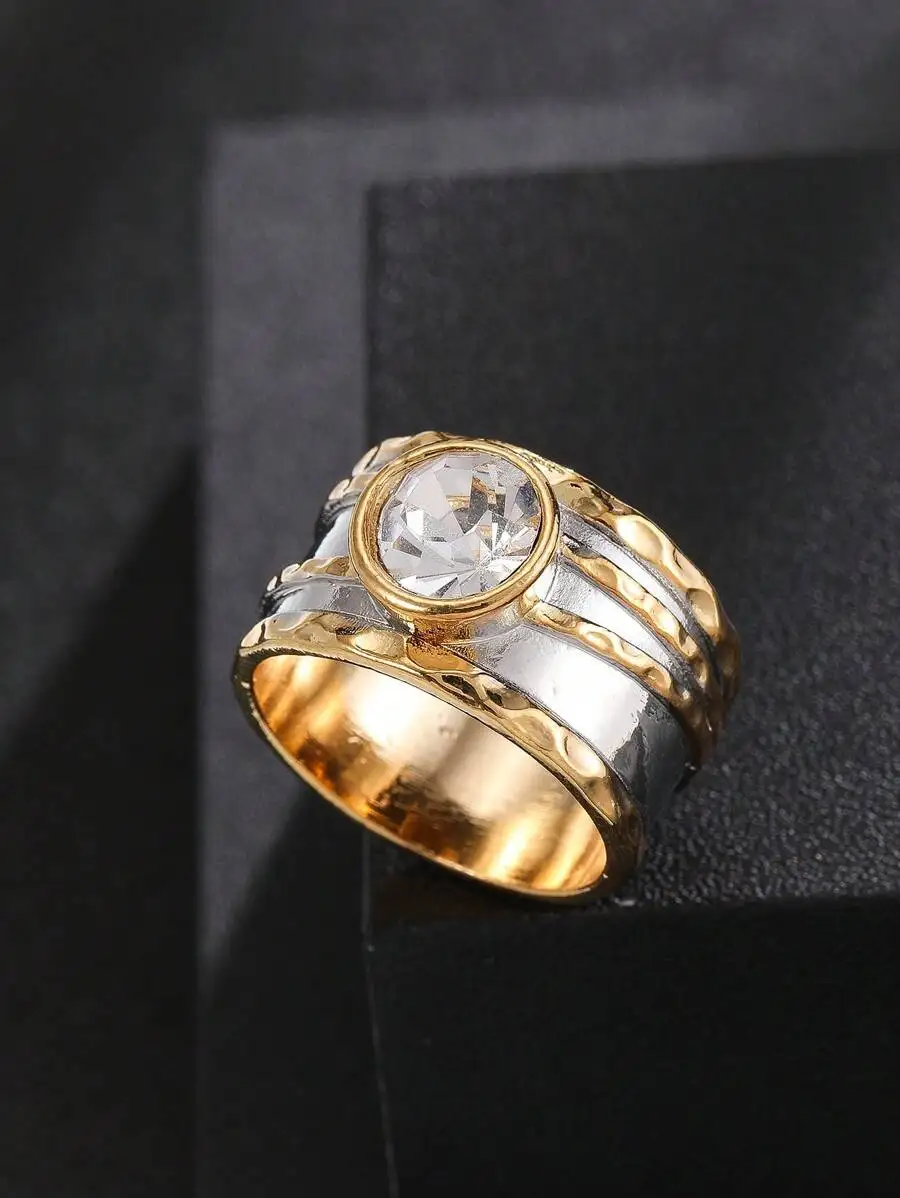 1pc Stylish Creative Luxury Sparkling Niche Design Bohemian Wedding/Engagement Ring, Suitable For Womens Daily Wear