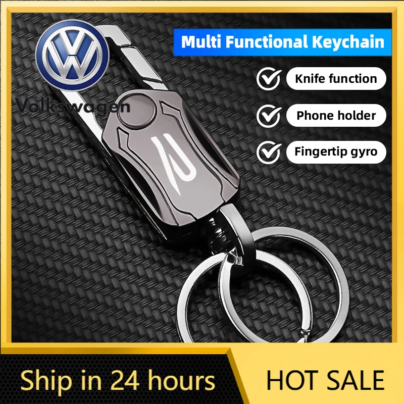 

Многофункциональный брелок-гиро для ключей автомобиля с логотипом VW для Volkswagen Jetta MK5, Golf, GTI, Polo, Passat, Ti