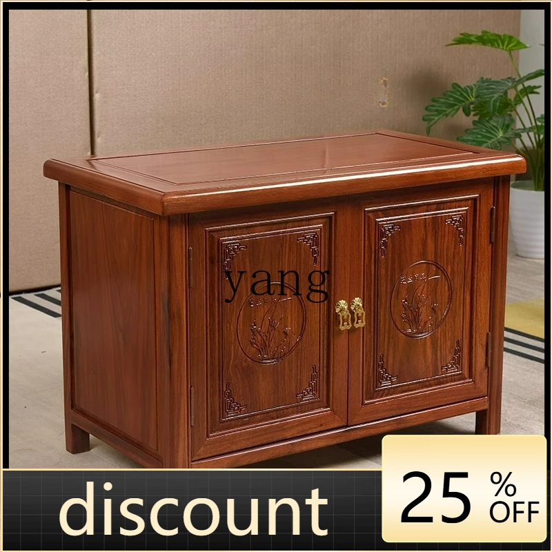 LTT mahogany shoe changing stool home door shoe stool new Chinese foyer shoe changing rack