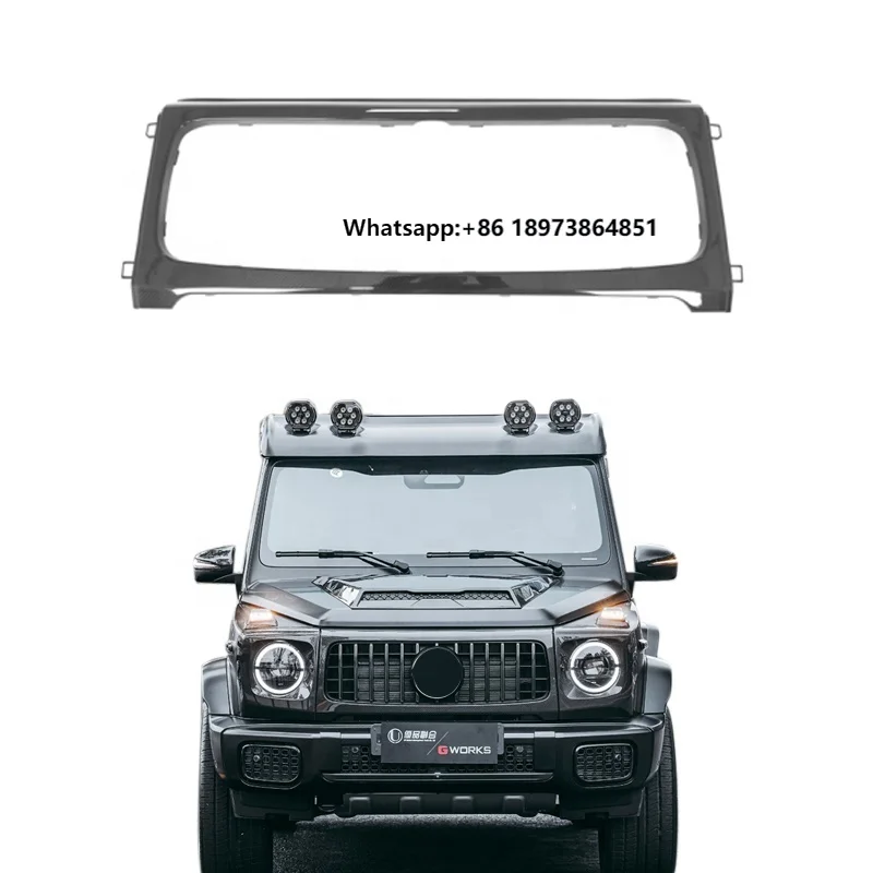 

Hot Sale Dry Carbon G-class W465 W464 G63 Grille Frame JCW Style Grille Frame Cover for W465 W463A Car Accessories