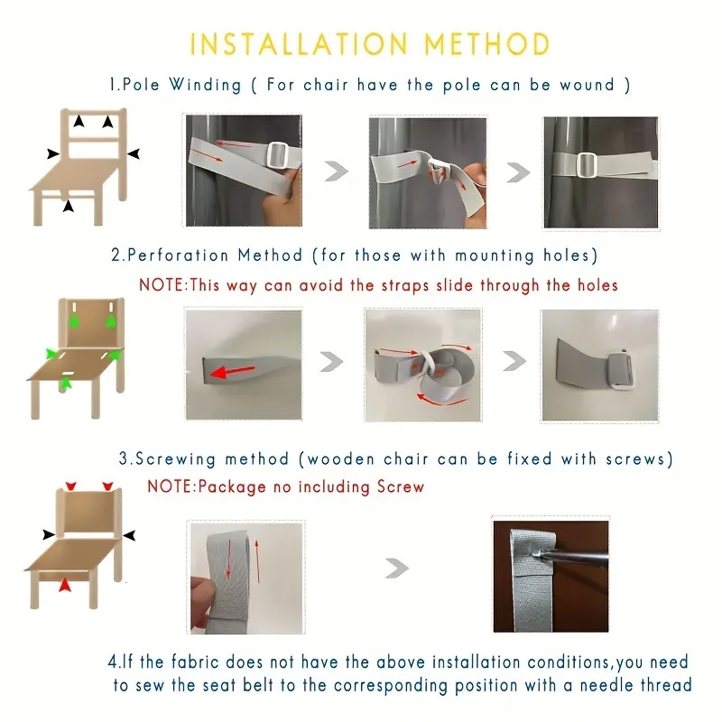Cinturón de seguridad Universal para bebé, arnés de 3/5 puntos, cinturones para silla de alimentación de comedor, protección para asiento de almuerzo, coche para dormir fijo
