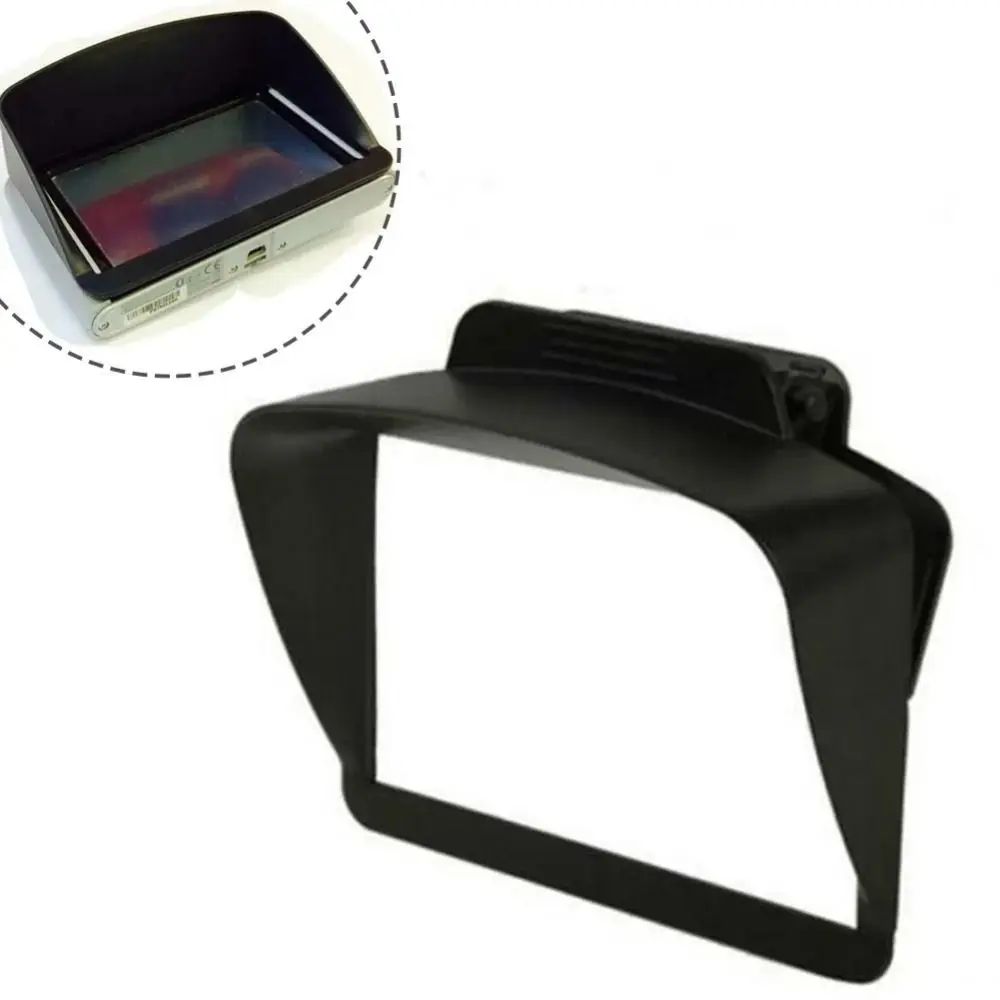 New 4.3/5 Inch Sat Nav Sun Shade Visor Black Plastic GPS Sun Visor Anti Glare High-quality Navigation Sunshade