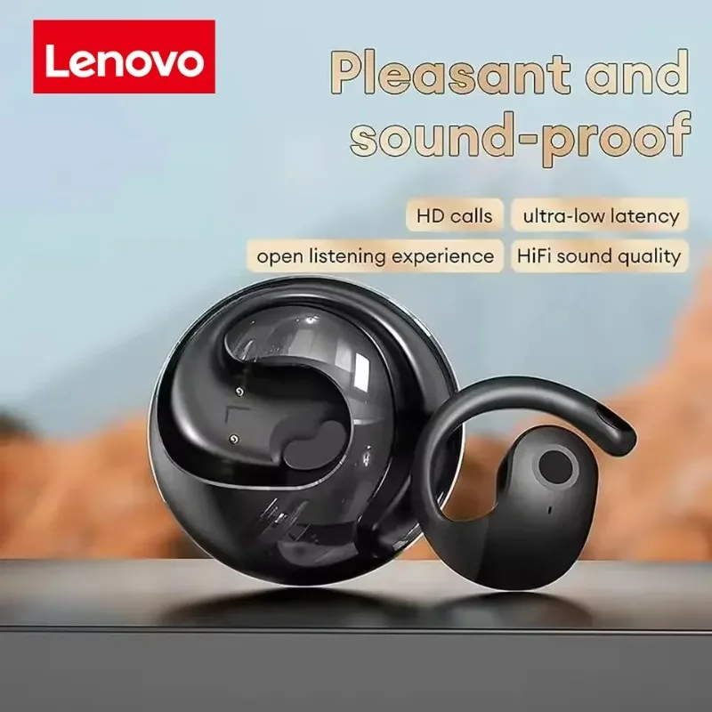 سماعات لينوفو OWS سماعة توصيل عظمي مفتوحة الأذن سماعات بلوتوث رياضية سماعات أذن لاسلكية مع خاصية إلغاء الضوضاء