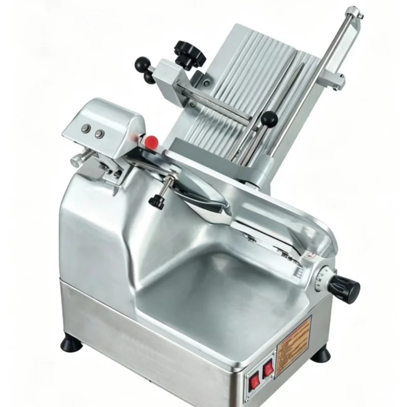 12-Inch Automatic Frozen Meat Slicer Dual Voltage Adjustable Thickness For Lamb Roll Beef Mutton Deli Restaurant Supermarket