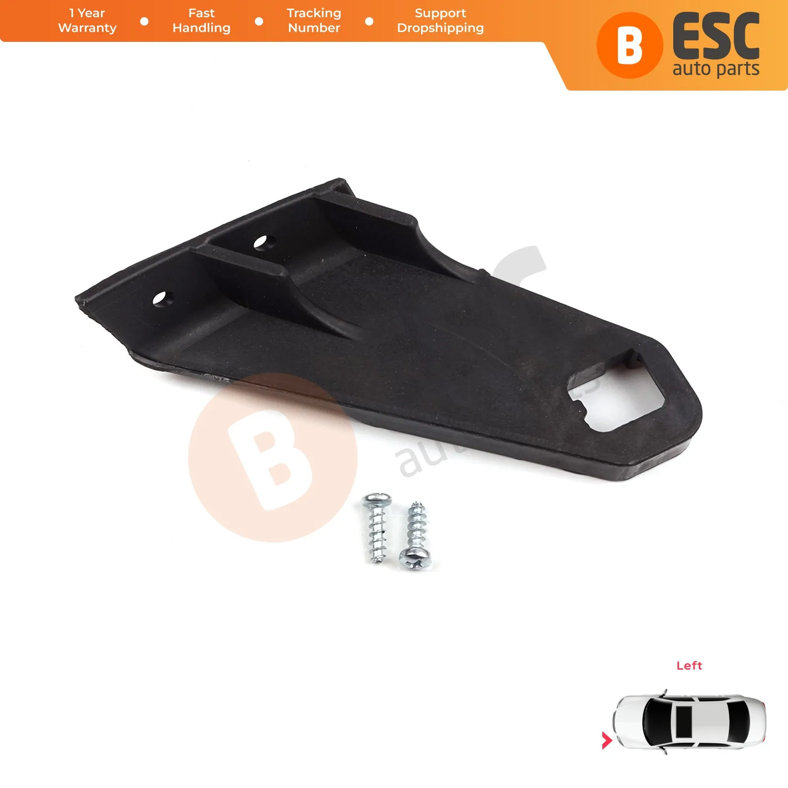 EHL47 Car Headlight Housing Repair Mount Holder Bracket Tab Clips Kit Left for Audi A3 MK2 8P1 2008-2013 Facelift 8P0998121A